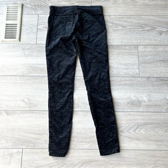 J Brand Super Skinny Printed  Velour Velvet Jeans - Picture 9 of 12